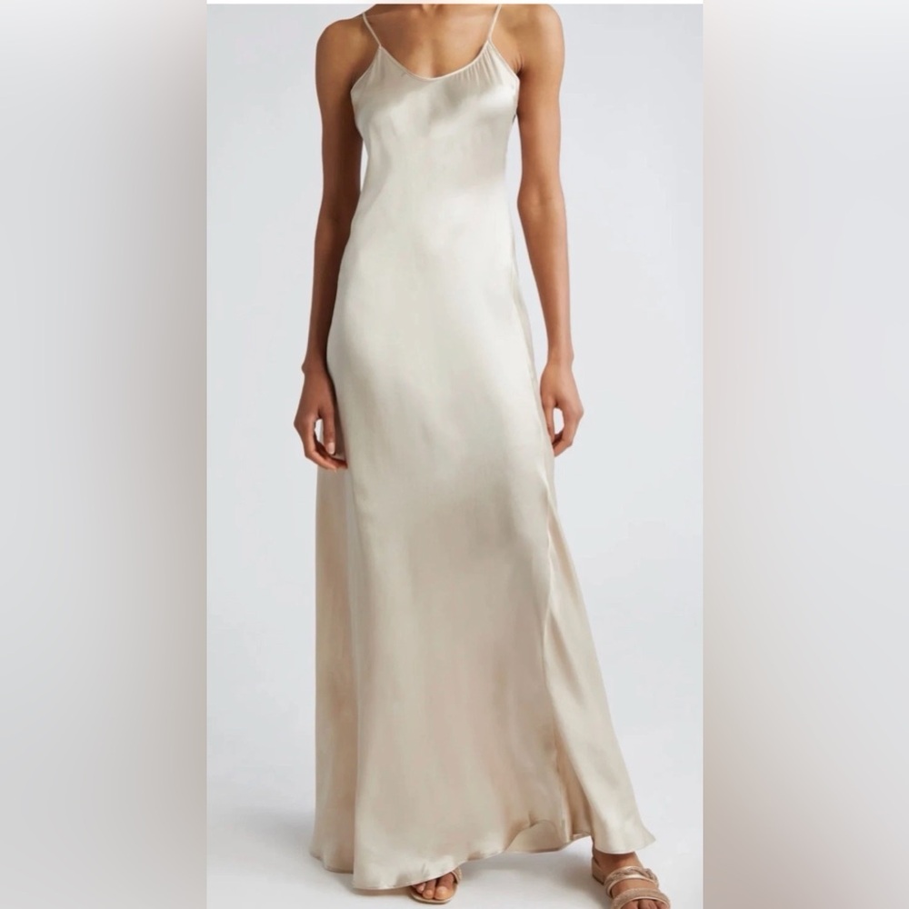 ELEVENTY 100% SILK Charmeuse Slip Dress- Size 4